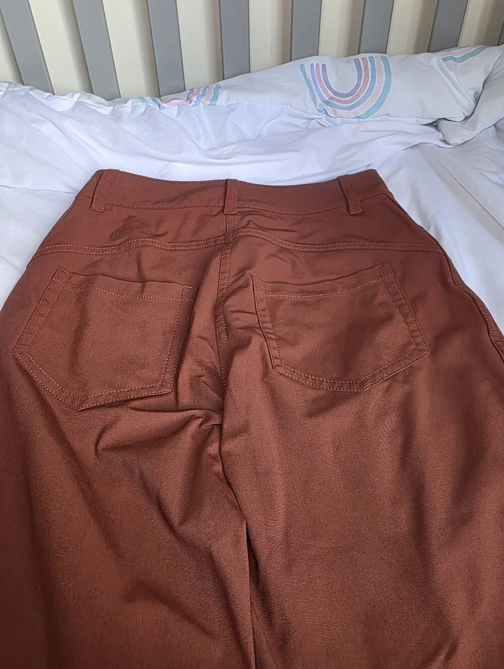 lululemon athletica Womens Burnt Orange Office Utility Skinny Pants Size 4